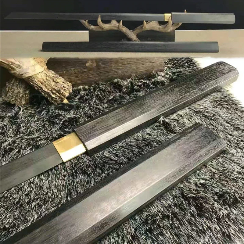 102cm giappone Katana Iaido puntelli da allenamento spada in legno Bushido Training Cassia Siamea per Cosplay