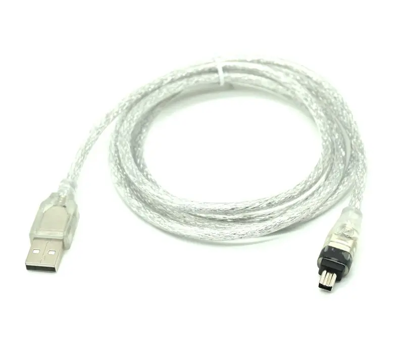 USB Male to Firewire IEEE 1394 4 Pin Male iLink Adapter Cord firewire 1394 Cable for SONY DCR-TRV75E DV camera cable 120cm