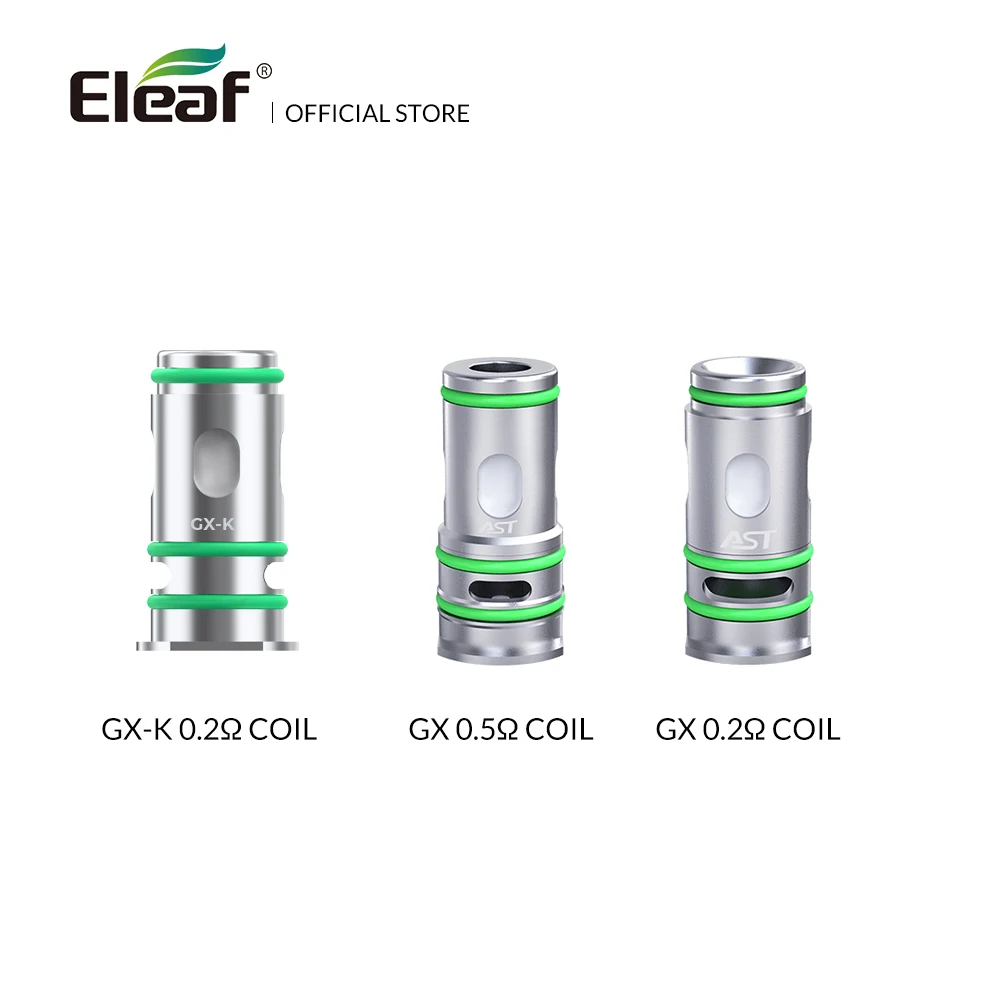 

4 шт./лот оригинальный Eleaf GX Головка Катушки GX-K 0.2 Ом/GX 0,5 Ом испаритель для электронной сигареты Eleaf iStick Pico Le Kit Vape