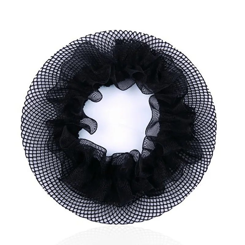 USHINE-Filet à Cheveux artificiel astique Invisible pour Fille, Accessoire de brevde Pole, Couverture de Ballet, Teinture de Tête, 2 Pièces