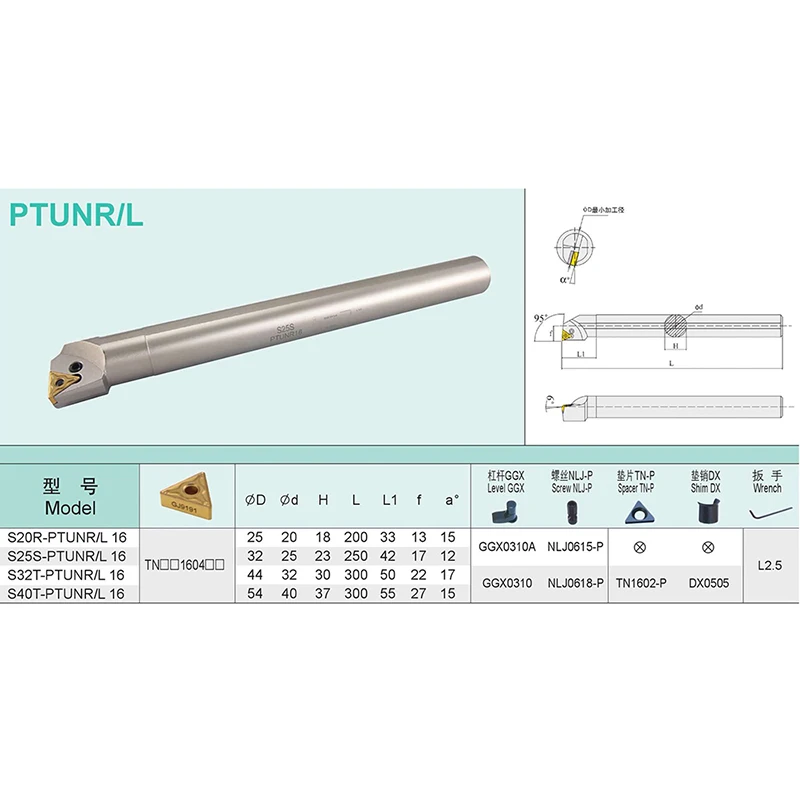 S20R PTUNR PTUNL 16 الأبيض الداخلية تحول أداة حامل أدوات من سي إن سي ل TNMG160404 TNMG160408 كربيد إدراج آلة خرط تعمل بالتحكم الرقمي بواسطة الحاسوب أدوات تقطيع
