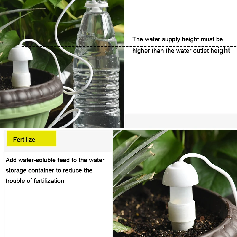 Equipamento de irrigação, Ferramenta para água de plantas, Sondas cerâmicas, Indoor House, 10 Pack, Sistema automático de rega por gotejamento