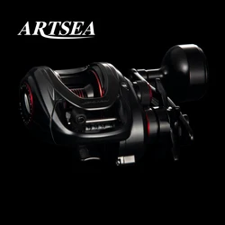 ARTSEA Saltwater Baitcasting Reel Slow Pitch Jigging Reel 6.4:1 High Speed 10+1BBs Max Drag 9KG Fishing Wheel