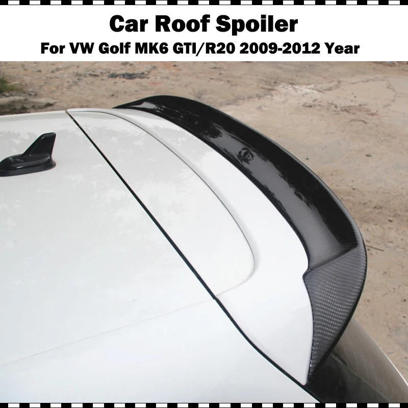 

Rear Roof Spoiler Wing Lip For VW Golf 6 MK6 VI GTI & R20 Carbon Fiber 2010 - 2013 OSIR Style rear trunk wing (Only fit GTI R20)