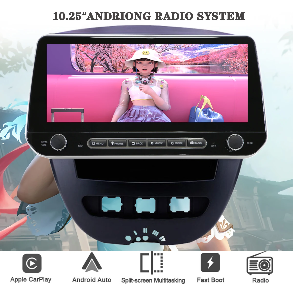 For Peugeot Citroen C1 Toyota Aygo 2005-2014 Car Radio Video DVD Music Player CarPlay 2Din Head Unit GPS MAP Android 13 8Core