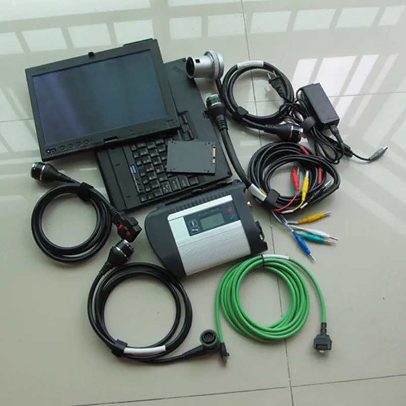 

Автомобильный диагностический инструмент для Benz MB Star C4 SD Connect + 2023,09 программное обеспечение 480G SSD + Thinkpad X220T i5 сенсорный ноутбук лучший комплект