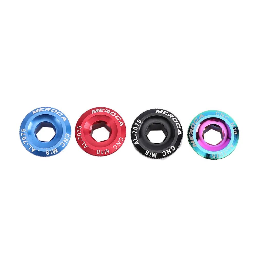 M18/M19/M20 Bicycle Bracket Alloy CNC Crankset Nut Crank Cover Crankset Screws Crank Arm Fixing Bolt Crank Bolt Cover Cap