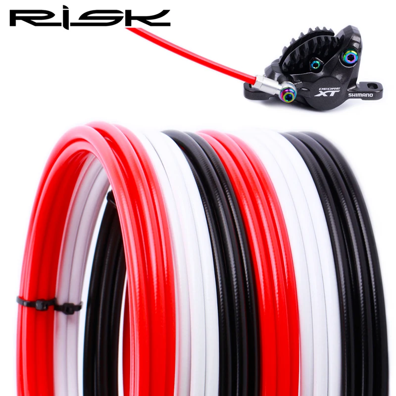 

RISK Mountain Bike Hydraulic Disc Brake Oil Tube Pipe Brake House 5mm Bicycle Brake Cable Hose for M355 Nylon Braided Tube BH59