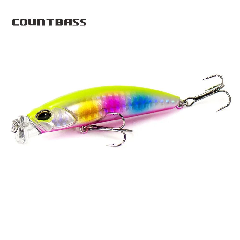 

COUNTBASS Fishing Lures Magnet Weight Slow Floating Minnow 75mm 10.2g, Jerk Your Bait Stickbait Bass Leurre Peche Floating Lure