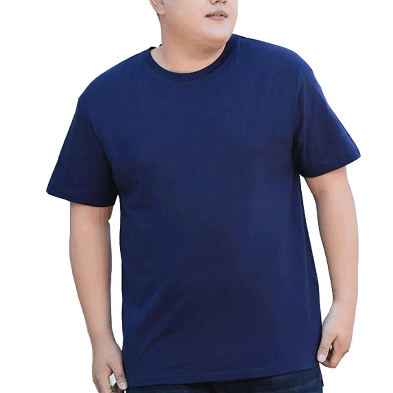 Summer 170kg Oversized T-shirt Men 5XL 6XL 7XL 8XL 9XL 10XL 12XL Cotton Loose T-shirt