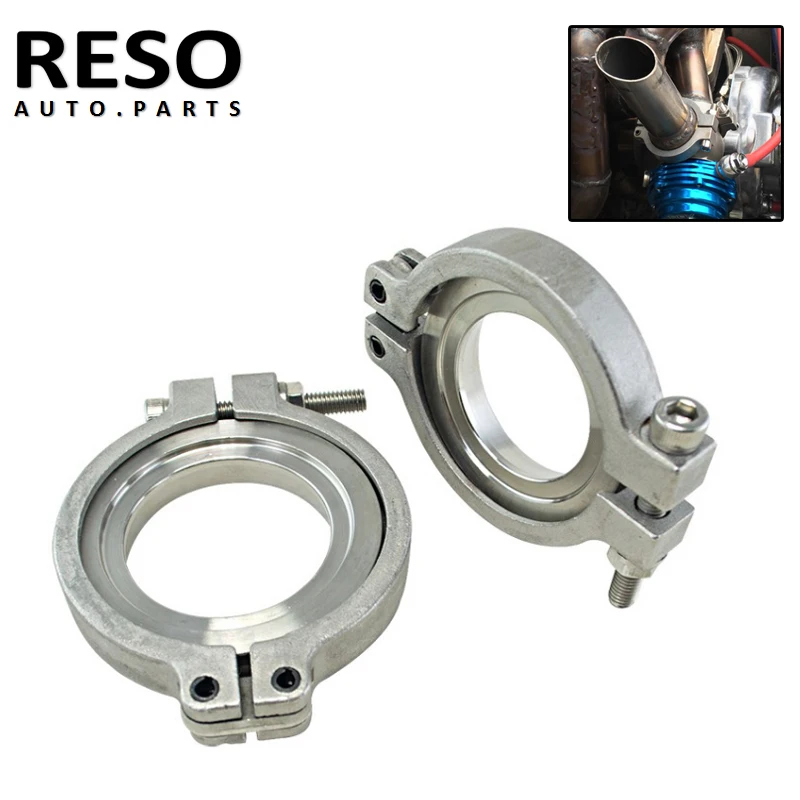 

RESO- Stainless Steel 38mm V band Flang/Clamp Set For MVS MV-R Wastegate V-band Kit