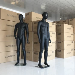 Men Whole Body Mannequin Black Dumb White Leisure Dummy Clothing Model Factory Direct Sell