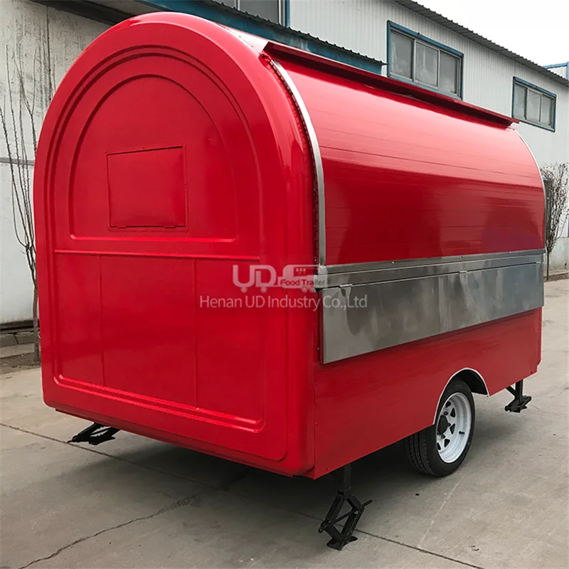 ミニサイズジュース朝食バー食品カートホットドッグトラック高速食品キオスク