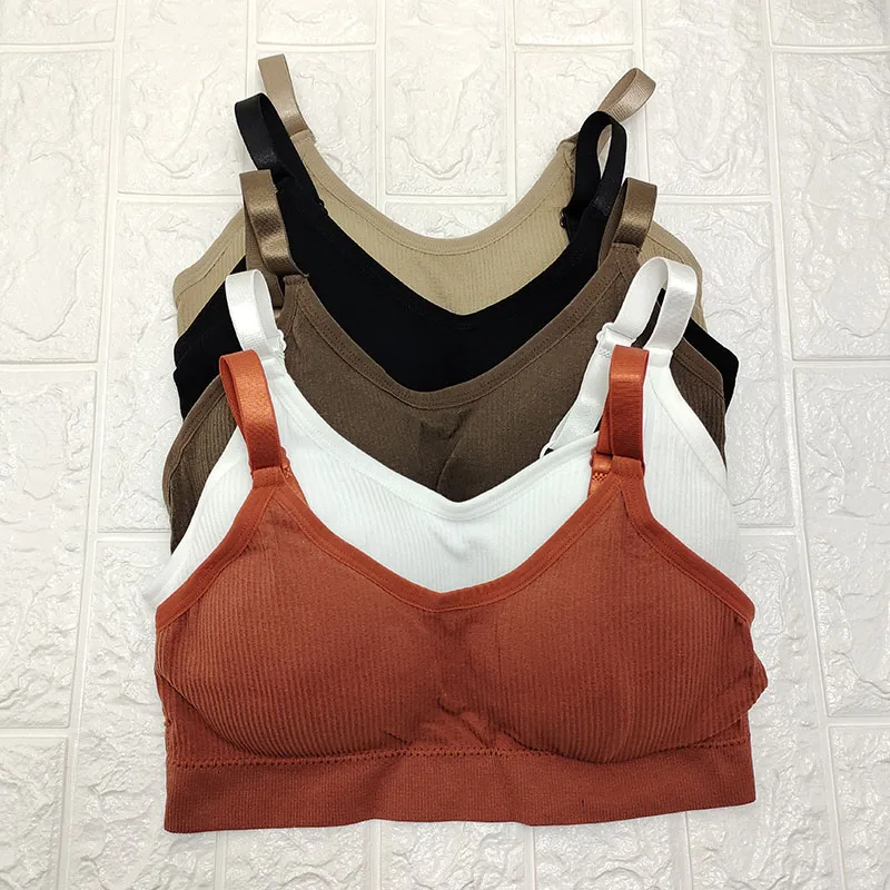 Soutien-gorge respirant et rembourré de yoga pour femme, avec sangle de sœur, pour athlétisme, course à pied, fitness, sans couture, pour sommeil