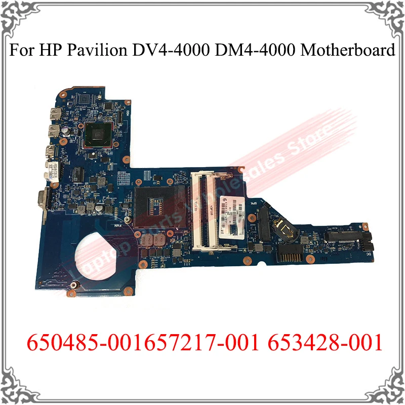 For HP Pavilion DV4-4000 DM4-4000 Motherboard Mainboard 650485-001657217-001 653428-001 Logic Board WORKING