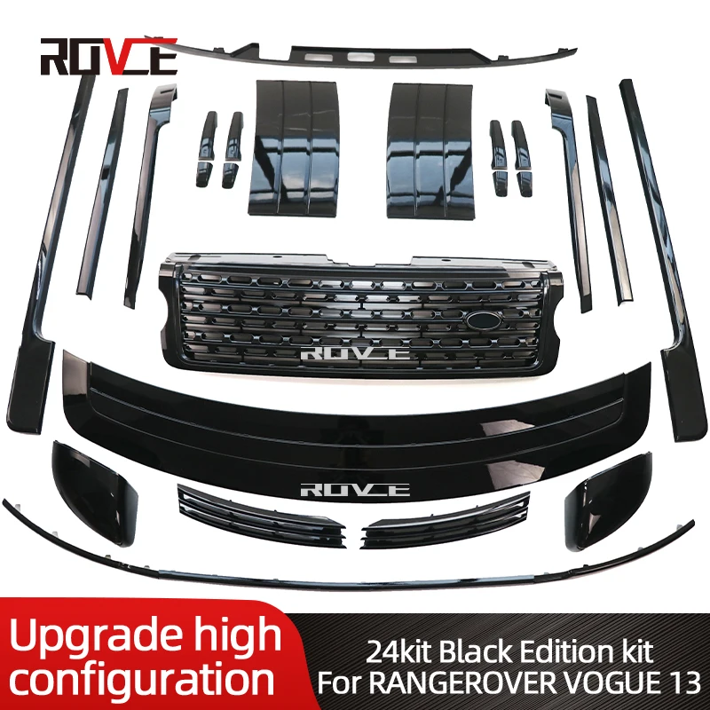 

ROVCE 24 шт./компл. Комплект кузова автомобиля для Land Rover Range Rover Vogue 2013-2017 L405 Black Edition