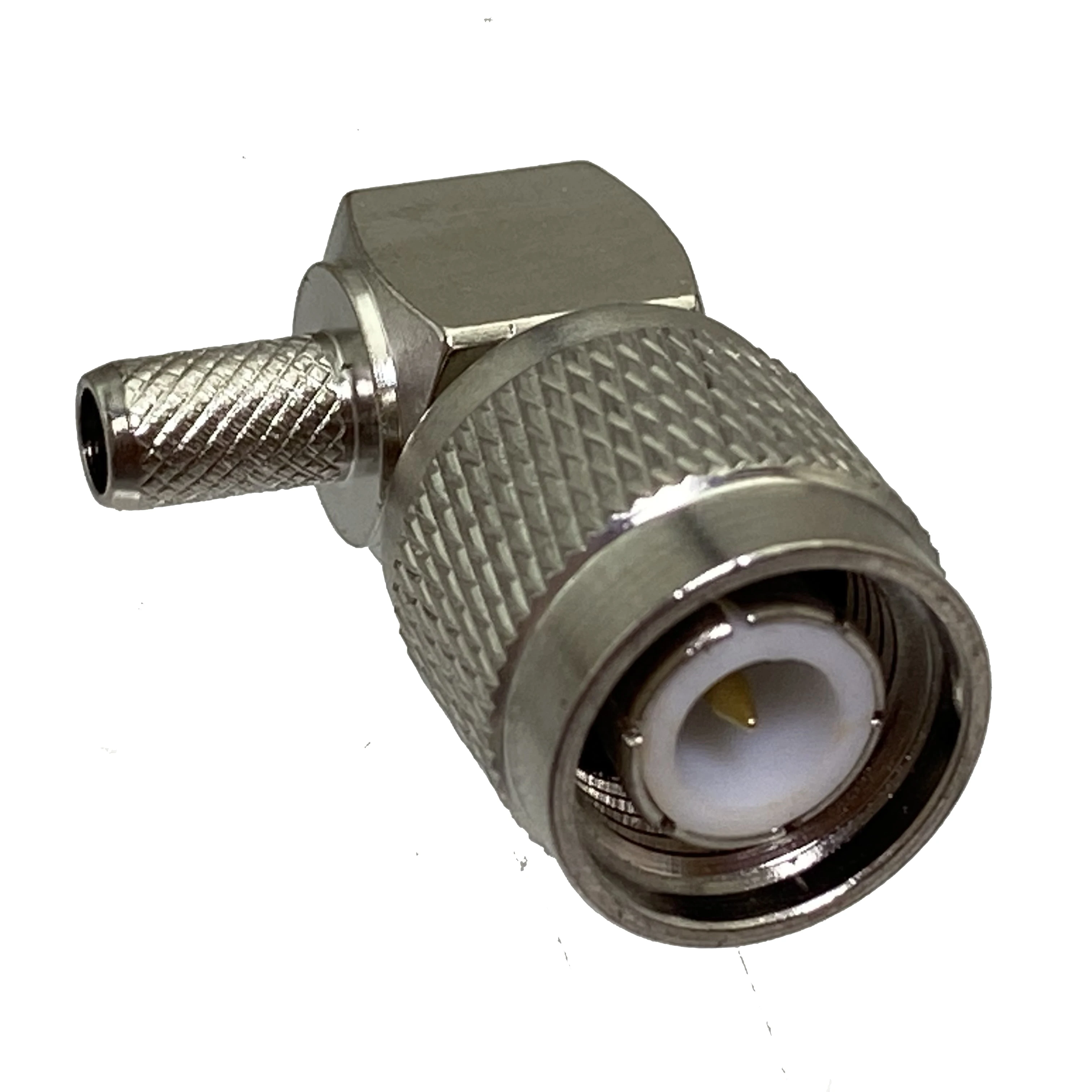 Connector TNC male plug crimp RG58 RG142 LMR195 RG400 cable right angle Wire Terminal RF Coaxial