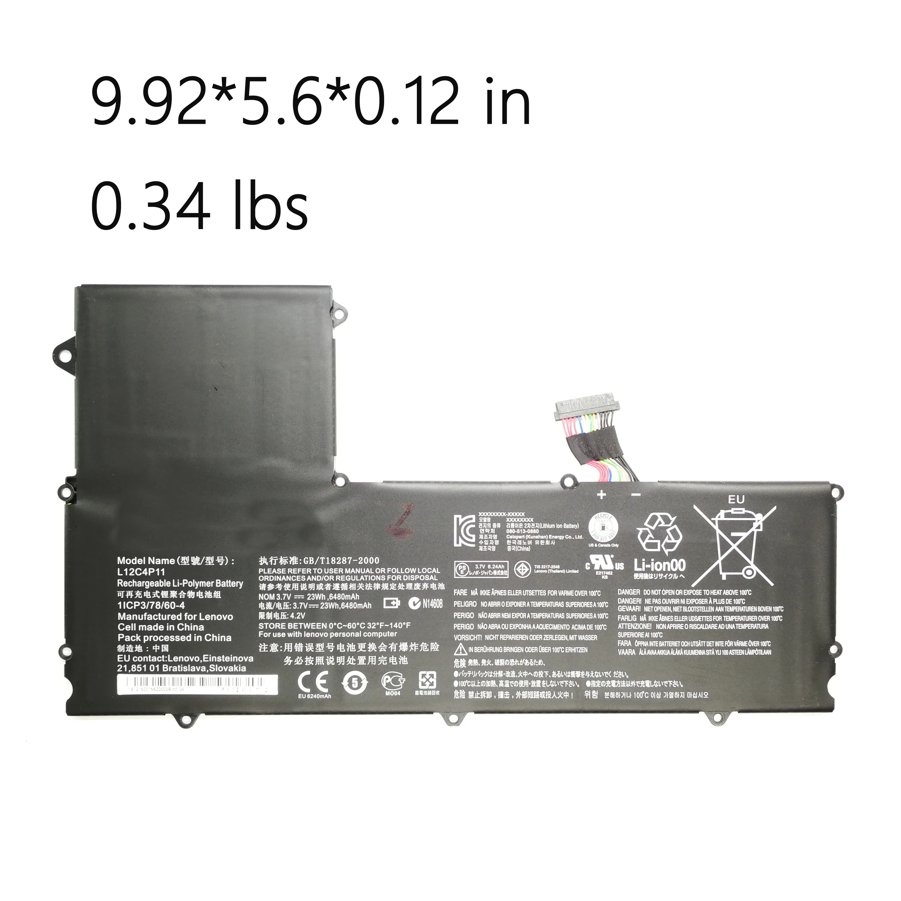Genuine Original L12C4P11 1ICP3/7 Laptop Battery Batteries For Lenovo L12C4P11 1ICP3/78/60-4 Notebook Computer