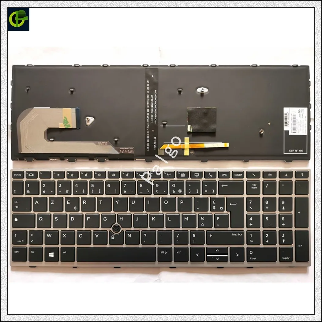 

French Backlit Azerty Keyboard for HP EliteBook 850 G5 850 G6 755 750 855 G5 G6 ZBook 15u G5 G6 L11999-051 HPM17B7 FR laptop