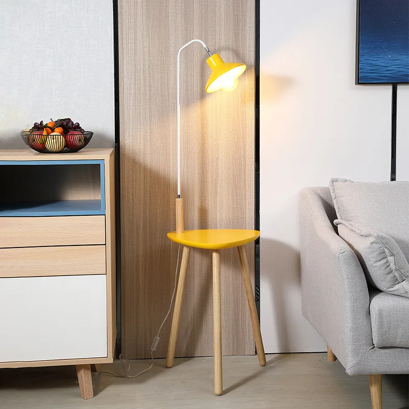 nordic creative storage tripod floor lamp led eye protection sala de estar jantar quarto hotel convidado home fixtures 01