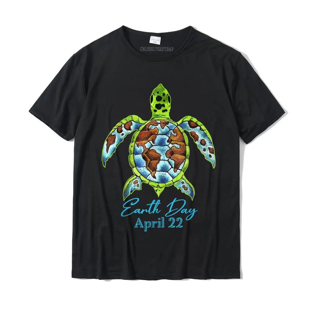 Sea Turtle Planet Funny Love World Environment Earth Day T-Shirt Prevalent Male Top T-Shirts Funny Tops T Shirt Cotton Design