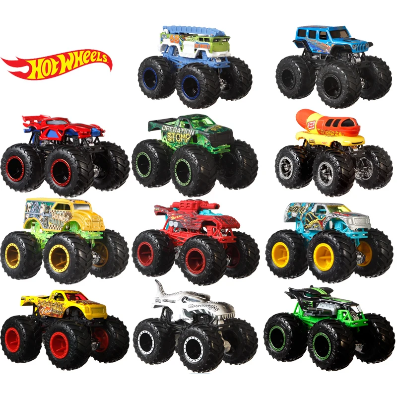 

2021 Hot Wheels Car MONSTER TRUCKS Bone Shaker Dodge Charger Collection Metal Diecast Model Vehicle Cars