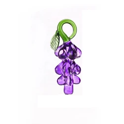 New Release Purple Crystal Glass Grape Christmas Tree Pendant Home Decoration Party Wedding Decoration