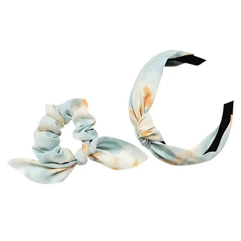 Set Ikat Rambut Buatan Tangan Warna-warni Anak Perempuan Set Ikat Rambut Sifon Simpul Pita Rambut Elastis Pelangi Ikat Rambut Ikat Rambut Ikat Ekor Kuda