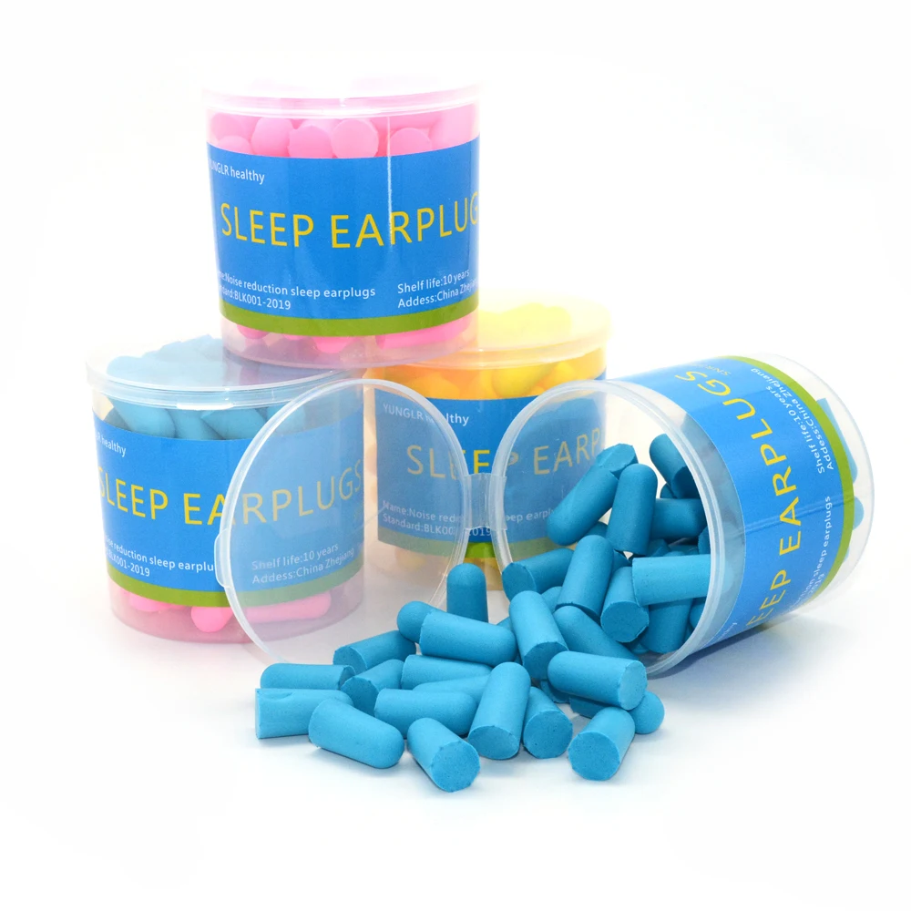 30/60 Pcs Earplugs Sound Insulation Soft Foam For Sleeping Earplug Anti Noise Reduction Sleep Cancelling Protection Ear Plugs