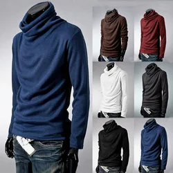 Suéteres de cuello alto para hombre, jerseys de punto de moda de Color sólido, suéter informal, prendas de punto para hombre, MY278, invierno, Otoño, nuevo, 2023