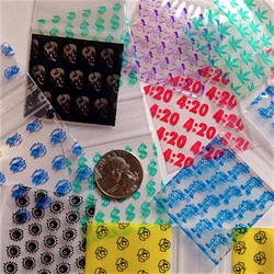 400 Baggies Self Zip Mini Poly Plastic 4 Design Plastic Packaging Ziplock Baggies 175175 1.75
