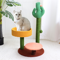 Cactus Cat Scratching Post Cat Climbing Frame Tree Tower Playing Jumping Toy For Cats Kitten Scratch Toys Furniture Pet Supplies