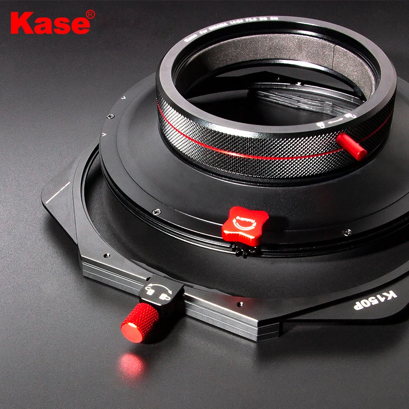 Kase K150P Aluminum 150mm Square Magnetic Filter Holder w/ Round CPL MCUV ND1.8 for Sigma 14-24mm F2.8 ( Sony Mount ) Lens