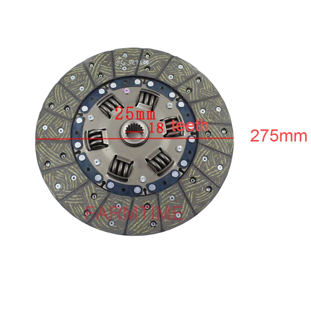 Clutch Driven Plate Assembly 275mm/18teeth for HELI,LONGKING,TCM, Hangzhou forklift 3-3.5T