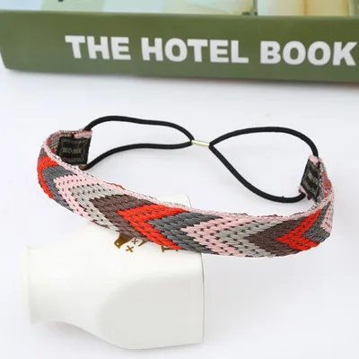 New stylish bohemian ethnic triangle color hand-woven headband