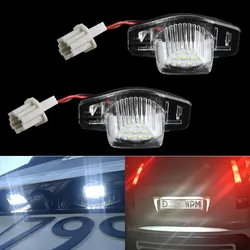 2pcs 18 LED Lamp Number License Plate Light for Honda Jazz Odyssey Stream Insight CRV FRV HR-V Crosstour 5D DXY Fit / Jazz 02-14