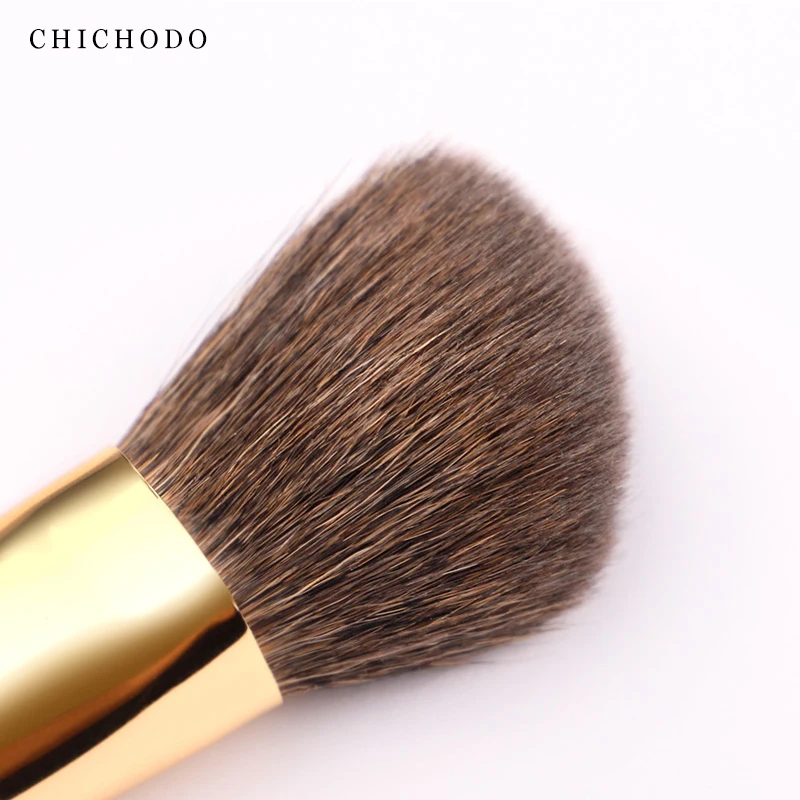 CHICHODO Makeup Brush-Luxurious Red Rose Series-High Quality Gray Rat&Horse Hair Bronzer Brush-Face Makeup Tools-Natural Hair