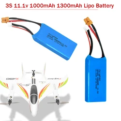 RC Toys Battery  3S 11.1v 1000mAh 1300mAh Lipo Battery for XK X450 FPV RC Drone Spare Parts 3S Rechargeable Battery XT30 plug