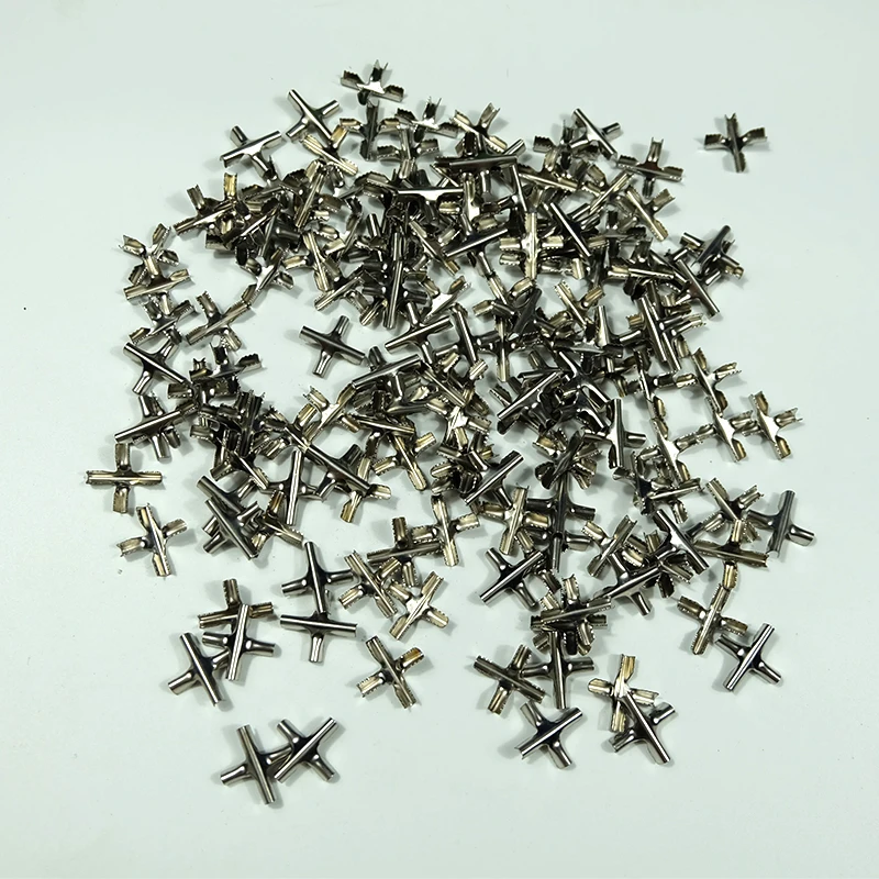 1000 pz 304ss croce clip invisibile rete antifurto fibbia incrociata rete protettiva recinzione per finestra per 2.0 3.0 4.0mm cavo metallico