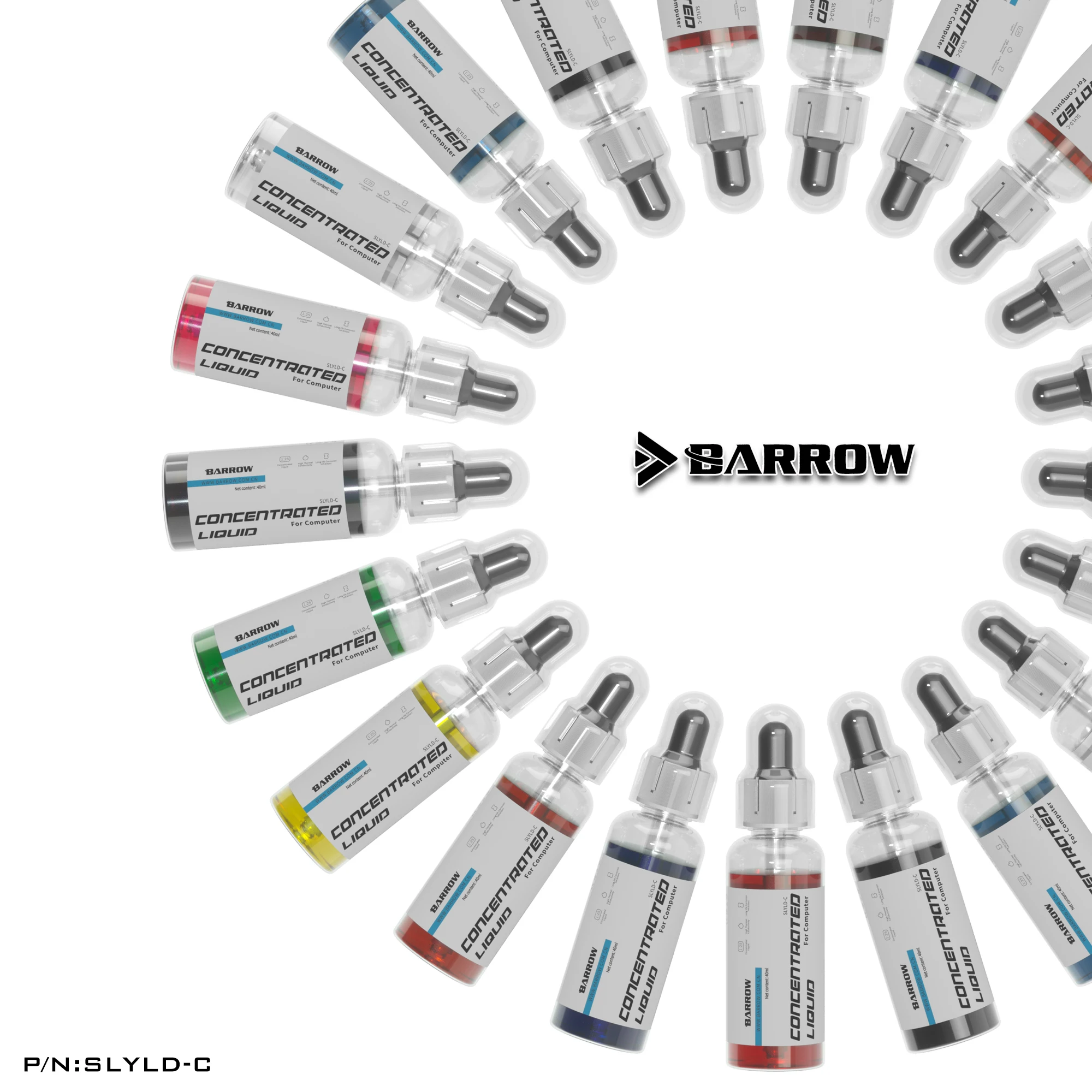 Barrow-fluido térmico anti-corrosão, 40ml, para refrigeração de computador, especial, frio, para refrigeração de computador, térmico, slyld-c