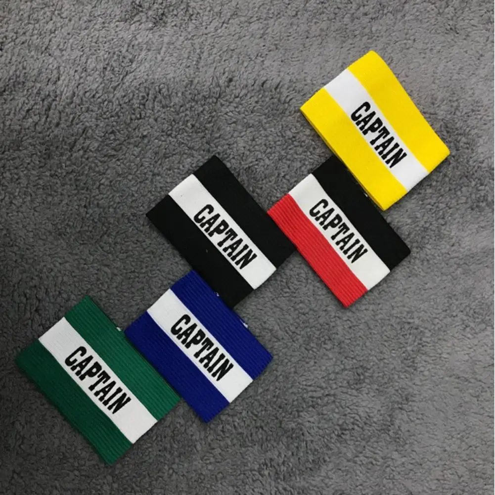 Captain Armband Colorful Football Soccer Flexible Sports Adjustable Player Bands Football Professional Supplies