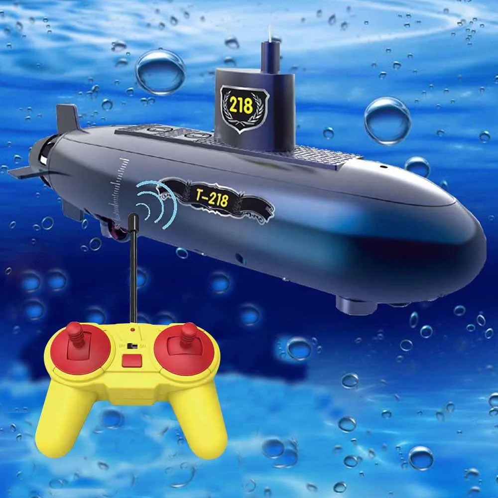 Updated Version RC Submarine Education Puzzle 2.4GHz Wireless Remote Control Electric Submarines Model Gift Toy For Children Kid