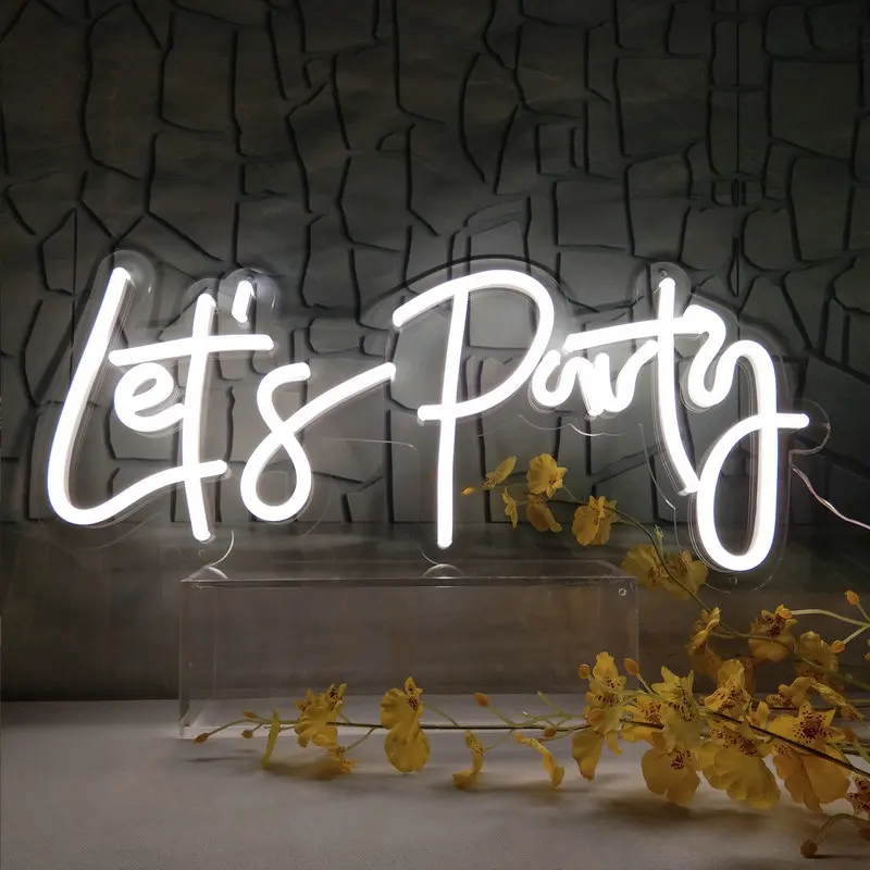 

Let's party Home decoration Neon Light Happy Birthday neon sign