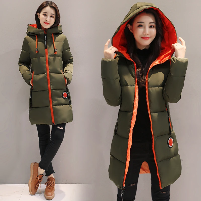 Vintage Down Cotton Jacket Women 2023 New Winter Parkas Jacket Hooded Thick Overcoat Parka Female Short Coat Slim Warm Outwear