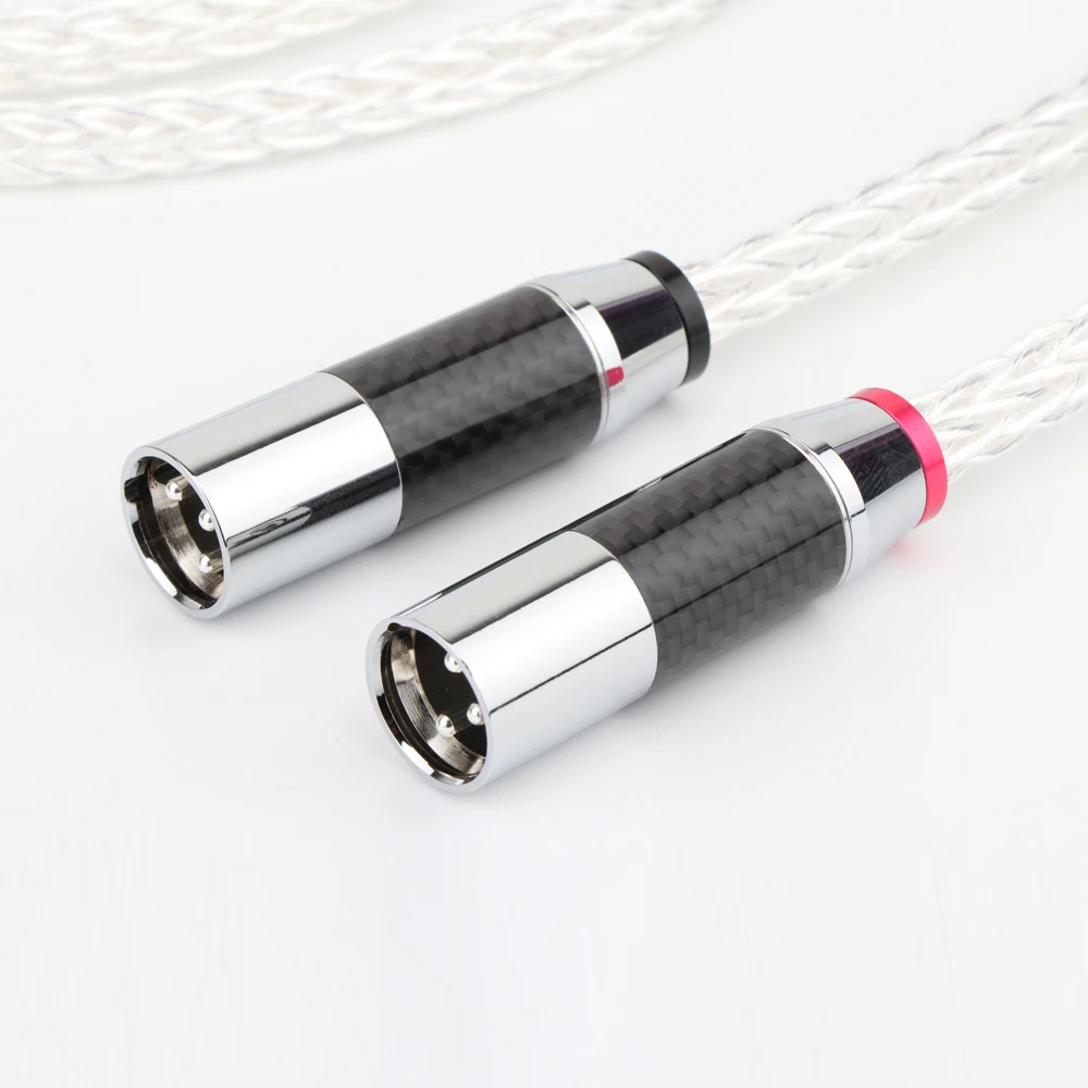 1 para OCC posrebrzany kabel Audio XLR Balance kabel RCA męski do XLR męskie złącze żeńskie kabel Audio kabel skręcający 8AG