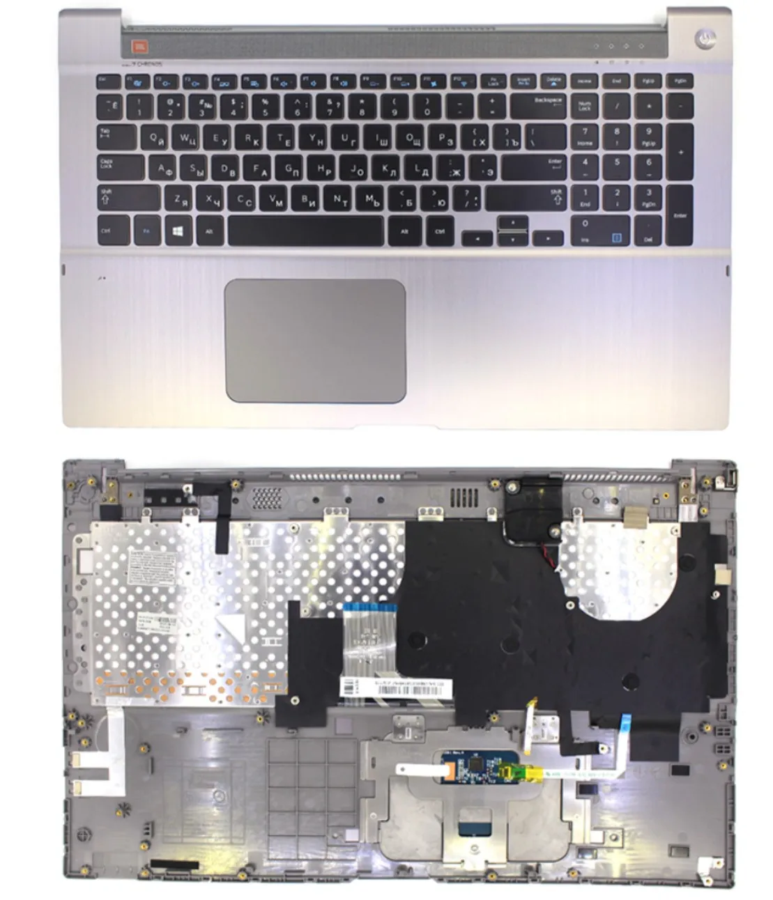 

YUEBEISHENG New/org For SAMSUNG NP700Z7A NP700Z7B Palmrest RU Russian keyboard upper cover Touchpad