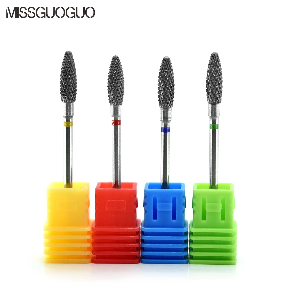 Missguoguo Alloy Nail Drill Bit Rotary Electric Manicure Drilling Nail Drill Pedicure Machine Accessories Nail File Drill Bits