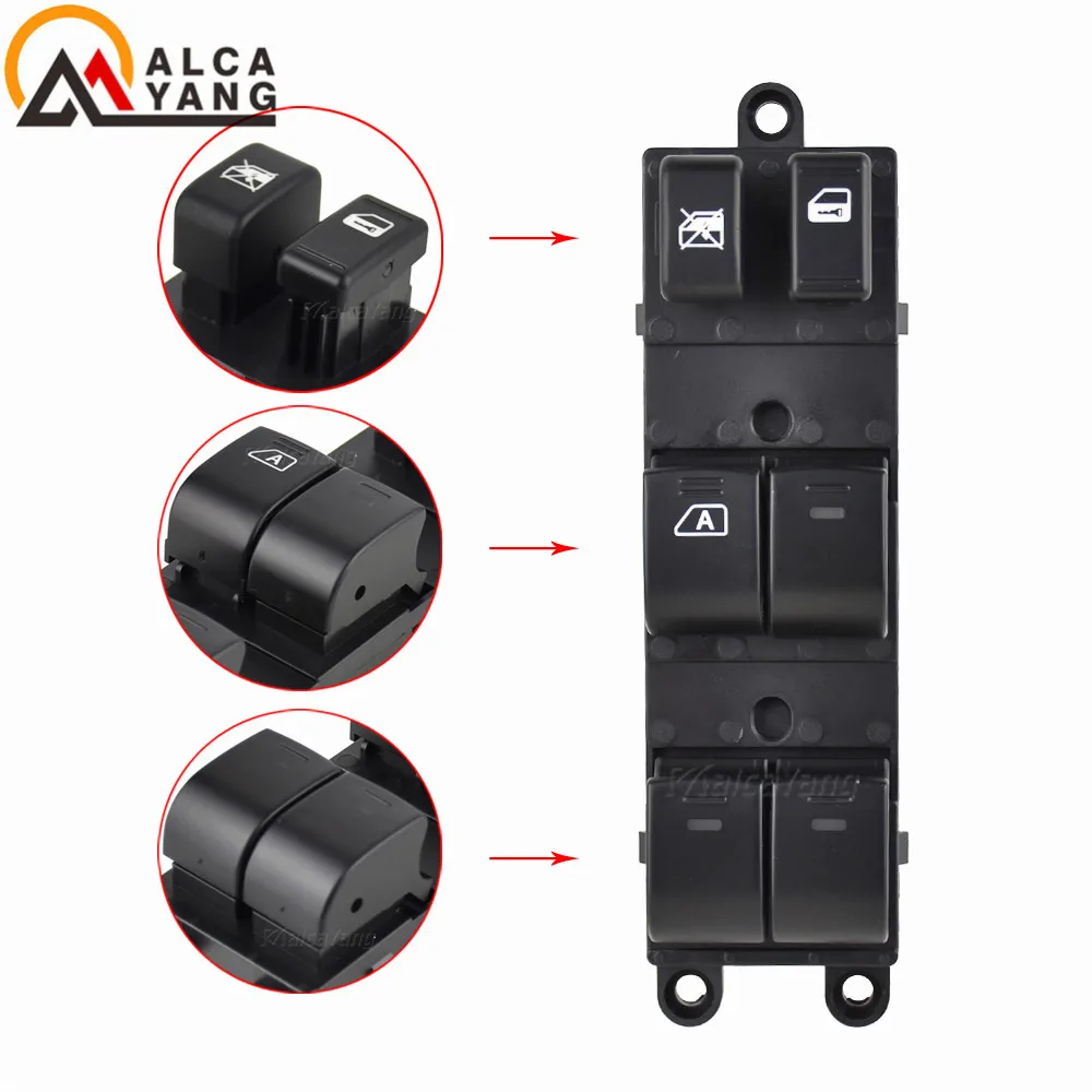 Car Styling Front Left LHD Power Window Main Switch For Subaru Forester 2008- 2012 legacy Outback 2010-2012 B4 Subaru 2010