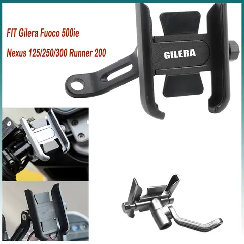 Gilera Fuoco 500ie Nexus 125/250/300 러너 200 핸들 바 휴대 전화 홀더 GPS 스탠드 브래킷 오토바이, 핸드폰 홀더, Gilera Fuoco 500ie Nexus