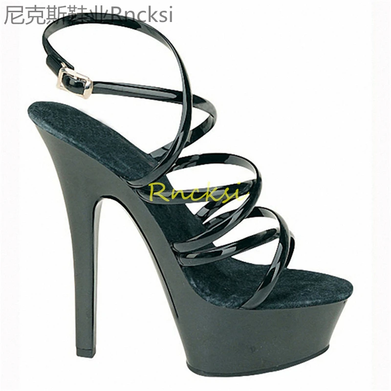 Pole Dance Shoes Stripper High Heels Women Sexy Show Shoes Sandals Party Club 15 CM Platform High-heeled Shoes Wedding New